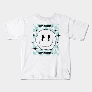 Dissolving Bliss: A Fragmented Smile (Psychedelic Art) Kids T-Shirt